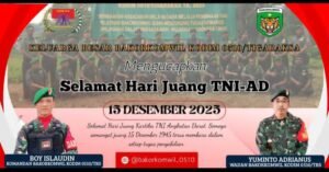 Keluarga Besar Bakorkomwil Kodim 0510/Tigaraksa Ucapkan Selamat Hari Juang Kartika TNI AD ke-80