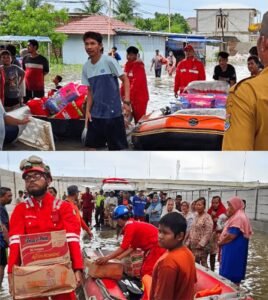 Aksi Cepat Tanggap, PLN Indonesia Power UBP Banten 3 Lontar Bersama BPBD dan Pemkab Tangerang Evakuasi Warga Terdampak Banjir