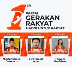 DPC Pasar Kemis Ucapkan Harlah ke-1 Partai Gerakan Rakyat, Target Solid Menuju 2029