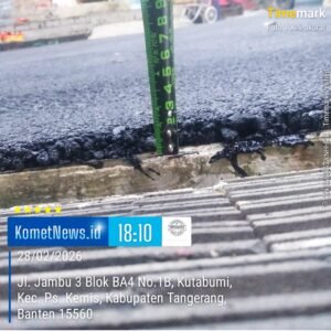 Hotmix Jalan Jambu III Perum Taman Buah II Diduga Minim Ketebalan, Papan Informasi Proyek Disebut Sempat Dipasang Lalu Dicabut