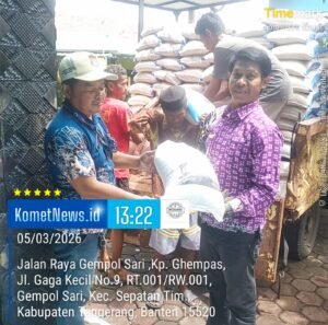 550 KK di Desa Gempol Sari Terima Bantuan Beras CPPD, Program Penanganan Kemiskinan Ekstrem Berjalan Tertib