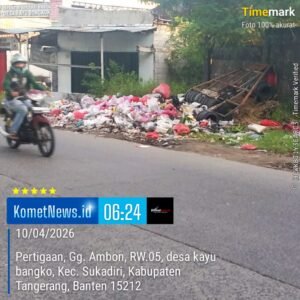 Sampah Menggunung di Jalan Raya Mauk Km 13 Sepatan, Instruksi Berlapis Diduga Diabaikan