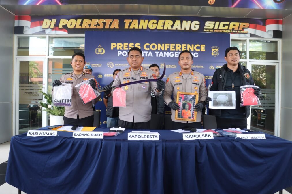 Tawuran Remaja Satu Orang Luka Parah, Polresta Tangerang Bekuk Amankan Tersangka