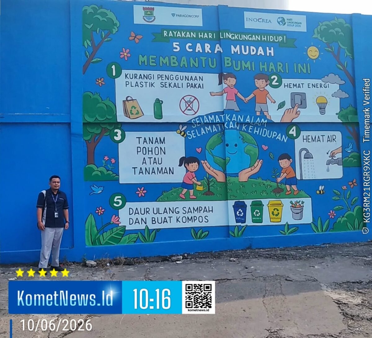 Peringati Hari Lingkungan Hidup 2026, DLHK Kabupaten Tangerang Berkolaborasi dengan ParagonCorp dan Inocrea Ajak Masyarakat Peduli Bumi