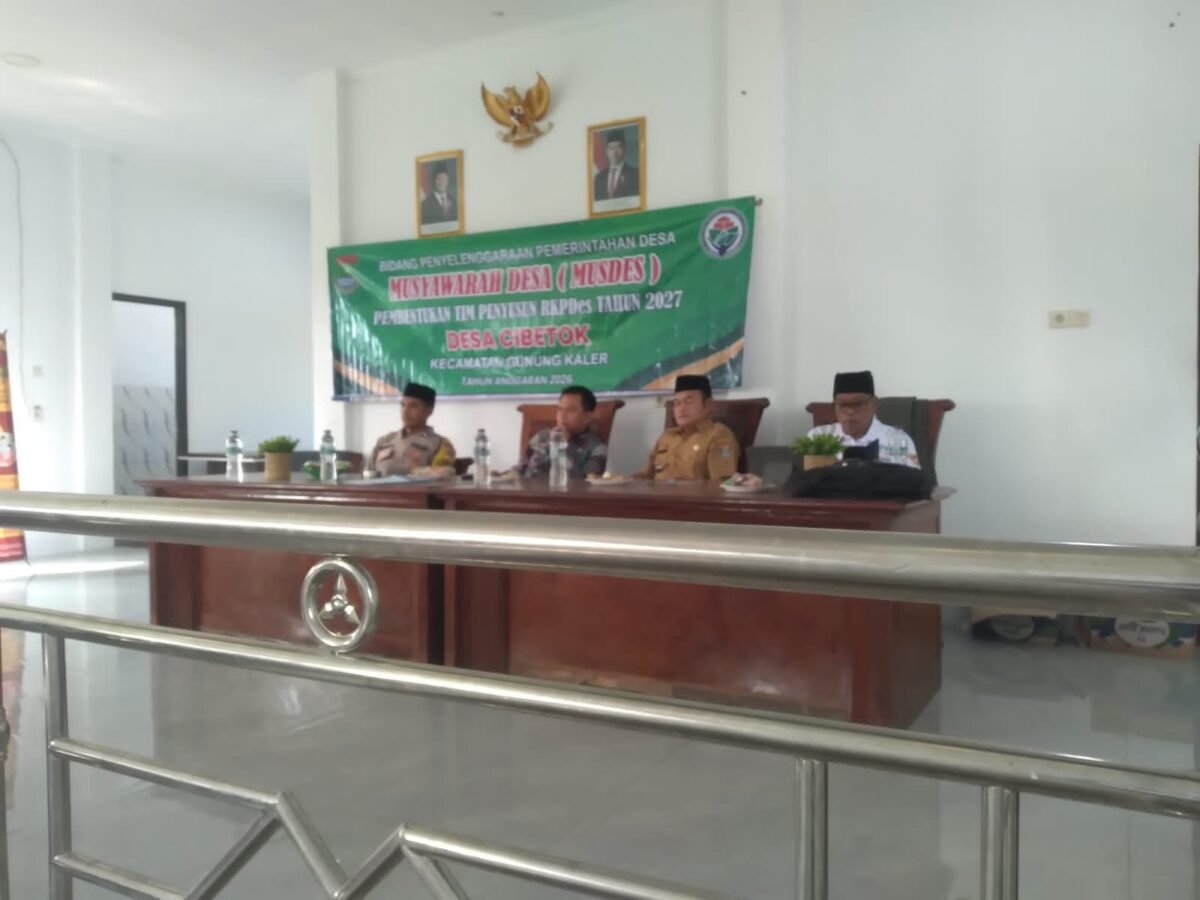PEMDES Cibetok Bentuk Tim Penyusun RKPDes 2027, Wujudkan Perencanaan Pembangunan Desa yang Transparan dan Partisipatif