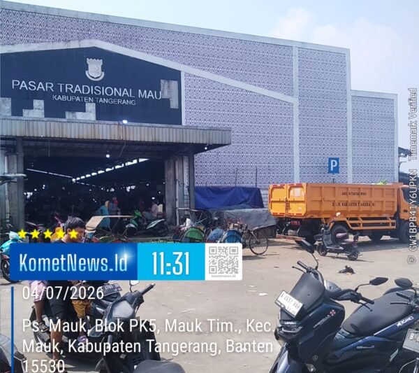 Pasar Tradisional Mauk Rutin Bersih, Sampah Diangkut Setiap Hari Demi Kenyamanan Pengunjung