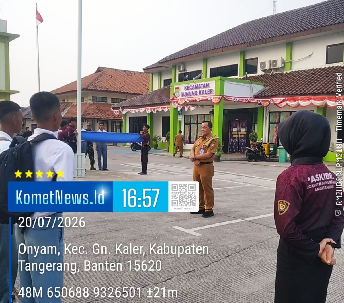 Camat Gunung Kaler Pimpin Pelatihan Paskibra, Tanamkan Semangat Disiplin Jelang HUT ke-81 Kemerdekaan RI