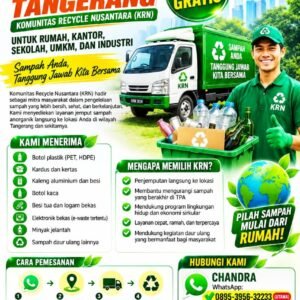 Komunitas Recycle Nusantara Luncurkan Layanan Jemput Sampah Gratis, Dorong Masyarakat Wujudkan Lingkungan Bersih dan Berkelanjutan