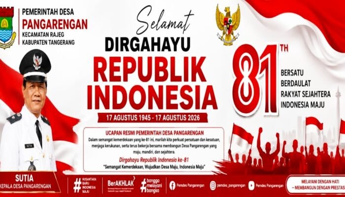 Semangat Dirgahayu RI ke-81, Kades Pangarengan Sutia: Mari Perkuat Persatuan untuk Indonesia yang Lebih Maju