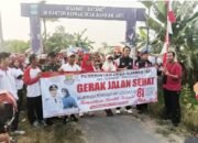 Semangat Kemerdekaan, Warga Buaran Jati Ikuti Gerak Jalan Sehat