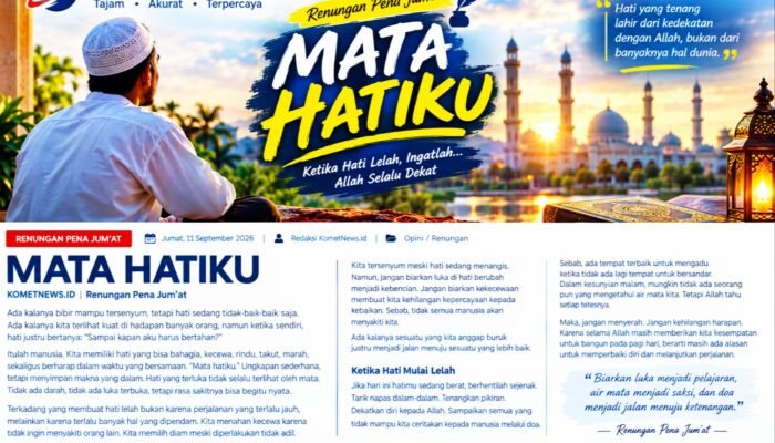 RENUNGAN PENA JUM’AT : MATA HATIKU