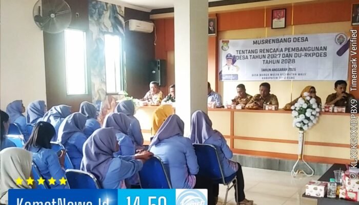 Musrenbang Desa Margamulya Bahas Infrastruktur hingga Penerangan Jalan, Camat Mauk Dorong Aset Desa Diperkuat