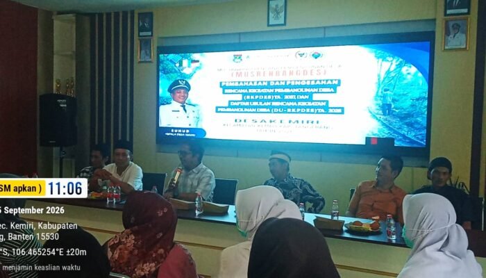 Musrenbangdes Kemiri Bahas RKPDes 2027 dan DU-RKPDes 2028, Dorong Pembangunan Lebih Terarah