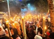 Pawai Obor Maulid Akbar Karang Taruna RW 03 Cimone Meriah, Ratusan Warga Tumpah Ruah