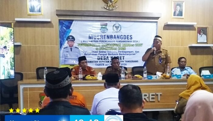 Musrenbangdes Desa Karet Bahas RKPDes 2027 dan DU-RKPDes 2028, Dorong Industri, Perdagangan dan Ketahanan Pangan Berkelanjutan
